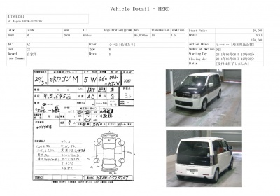 Mitsubishi Ek wagon  2008 660cm3 в Fujiyama-trading